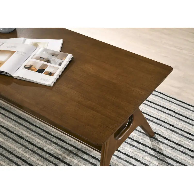 Ensemble de 3 tables basses en bois style Mid-Century Modern