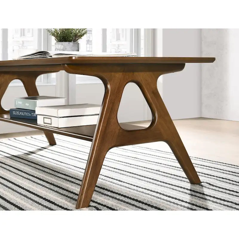 Ensemble de 3 tables basses en bois style Mid-Century Modern