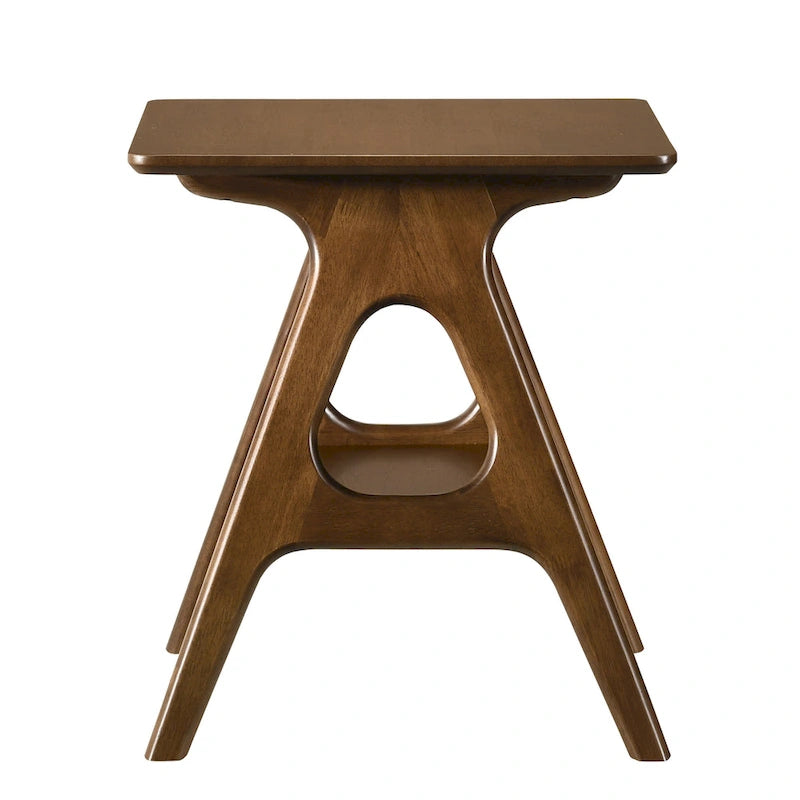Ensemble de 3 tables basses en bois style Mid-Century Modern