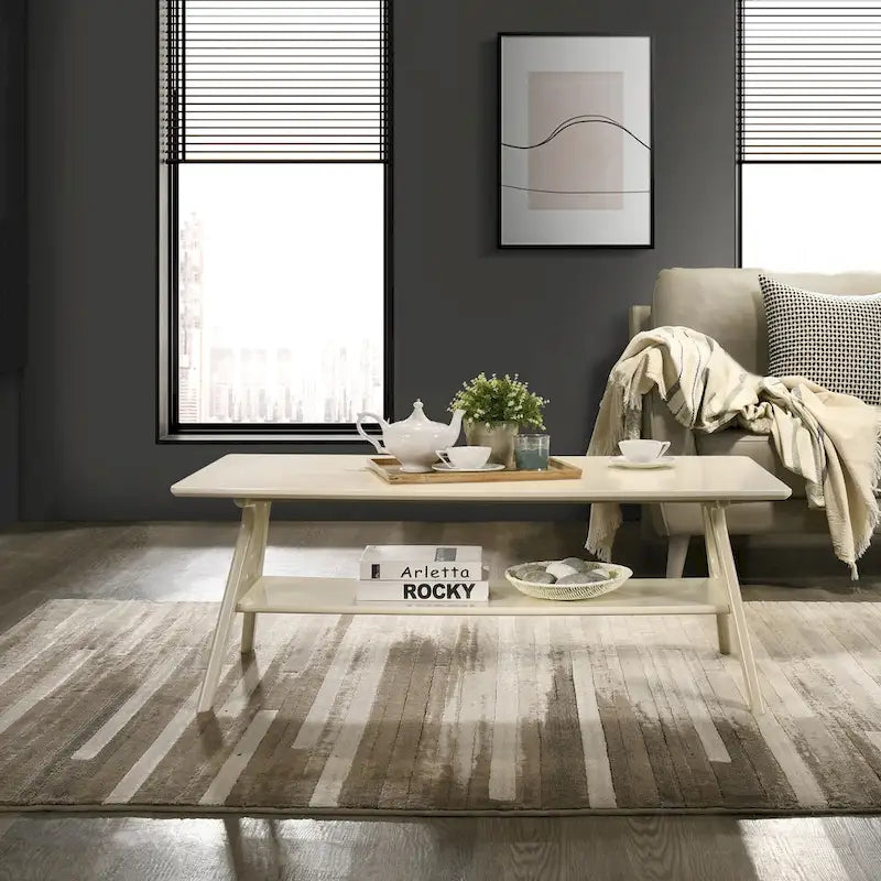 Ensemble de 3 tables basses en bois style Mid-Century Modern