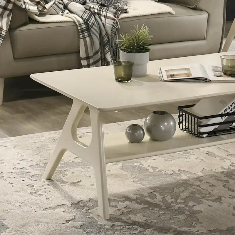 Ensemble de 3 tables basses en bois style Mid-Century Modern