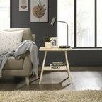 Ensemble de 3 tables basses en bois style Mid-Century Modern