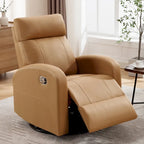 Fauteuil inclinable et pivotant à bascule en similicuir moderne