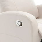 Fauteuil inclinable et pivotant à bascule en similicuir moderne