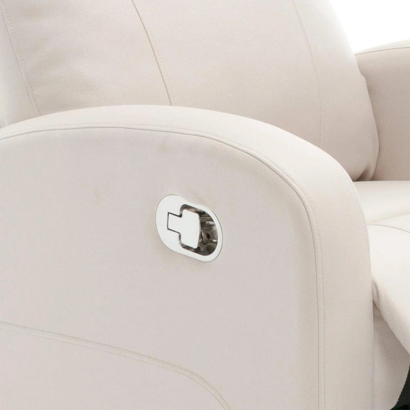 Fauteuil inclinable et pivotant à bascule en similicuir moderne