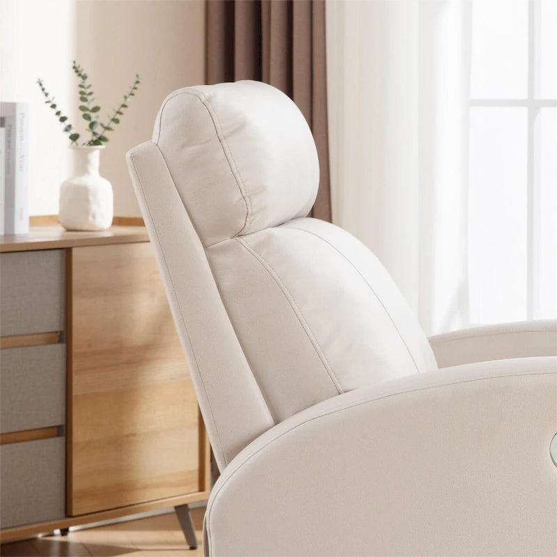 Fauteuil inclinable et pivotant à bascule en similicuir moderne
