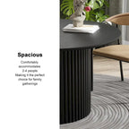 Table à manger ronde en bois massif de 46 pouces pour 4 personnes, style nordique - 46*30