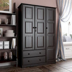 Grande armoire en bois massif à 100 %