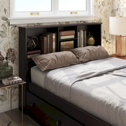 Palace Imports 100% Solid Wood Kansas Full Size Bookcase Headboard