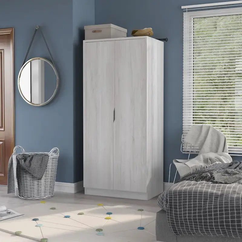 Armoire-penderie moderne à 2 portes
