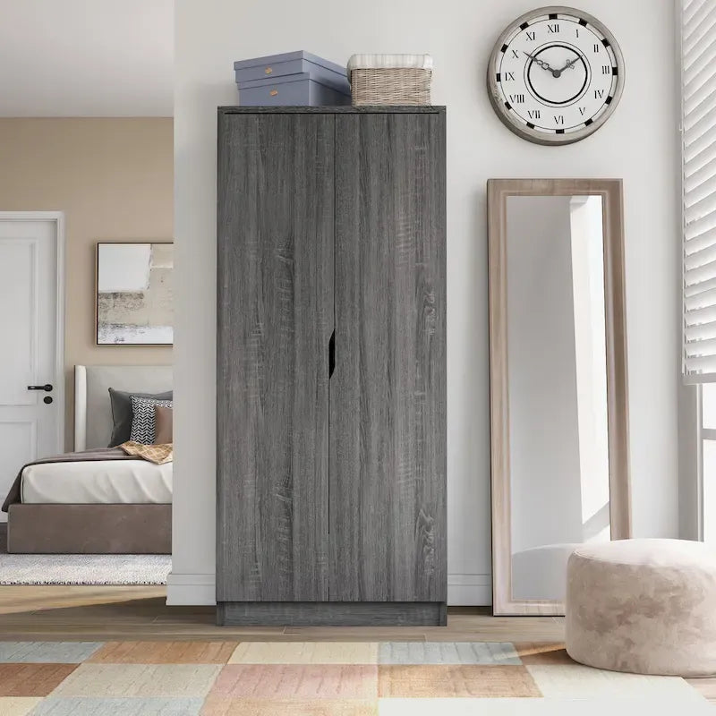 Armoire-penderie moderne à 2 portes