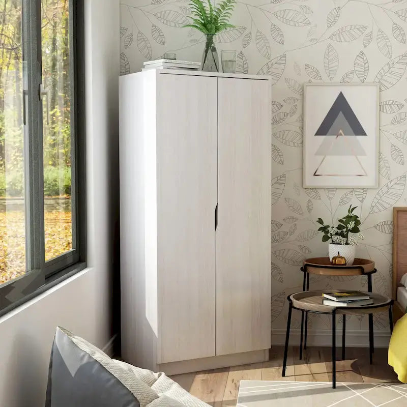 Armoire-penderie moderne à 2 portes