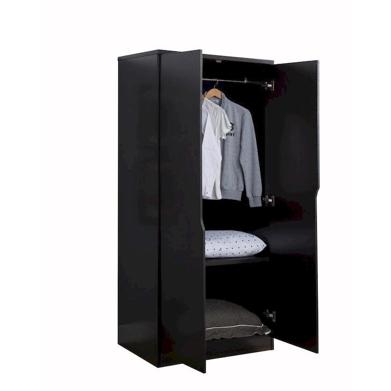 Armoire-penderie moderne à 2 portes