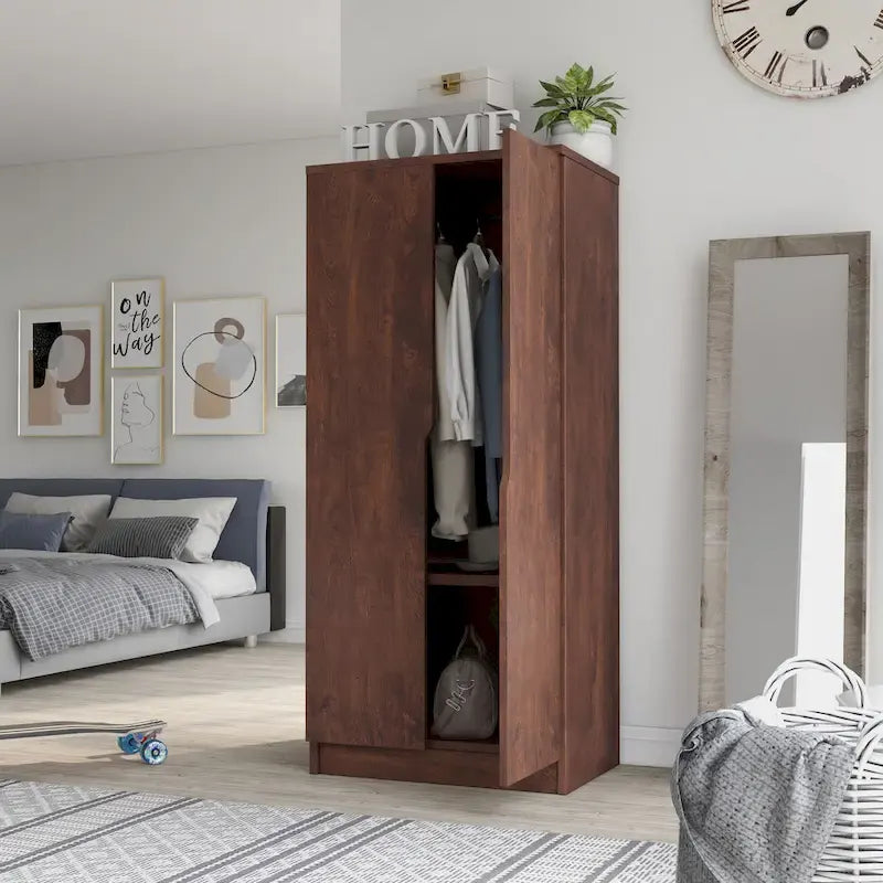 Armoire-penderie moderne à 2 portes