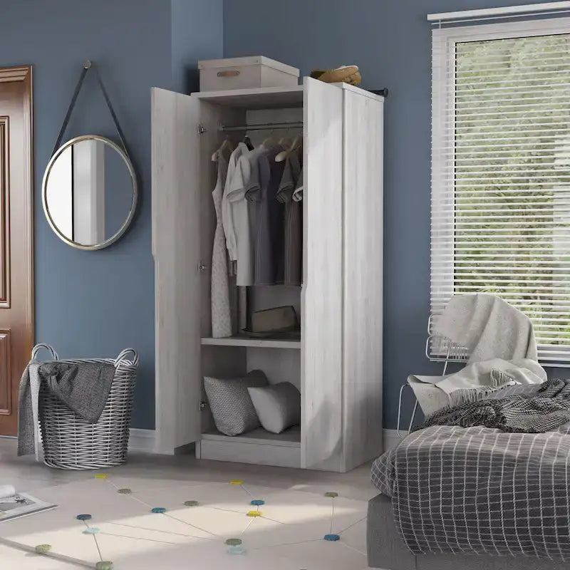 Armoire-penderie moderne à 2 portes