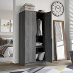 Armoire-penderie moderne à 2 portes