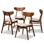 Ensemble de 4 chaises de salle à manger transitionnelles modernes du milieu du siècle