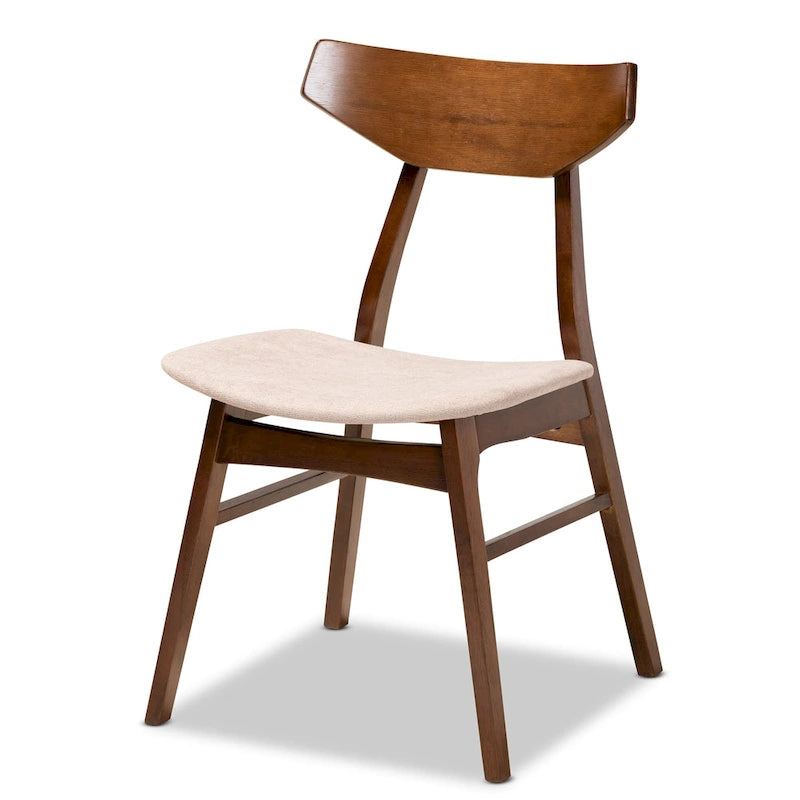 Ensemble de 4 chaises de salle à manger transitionnelles modernes du milieu du siècle