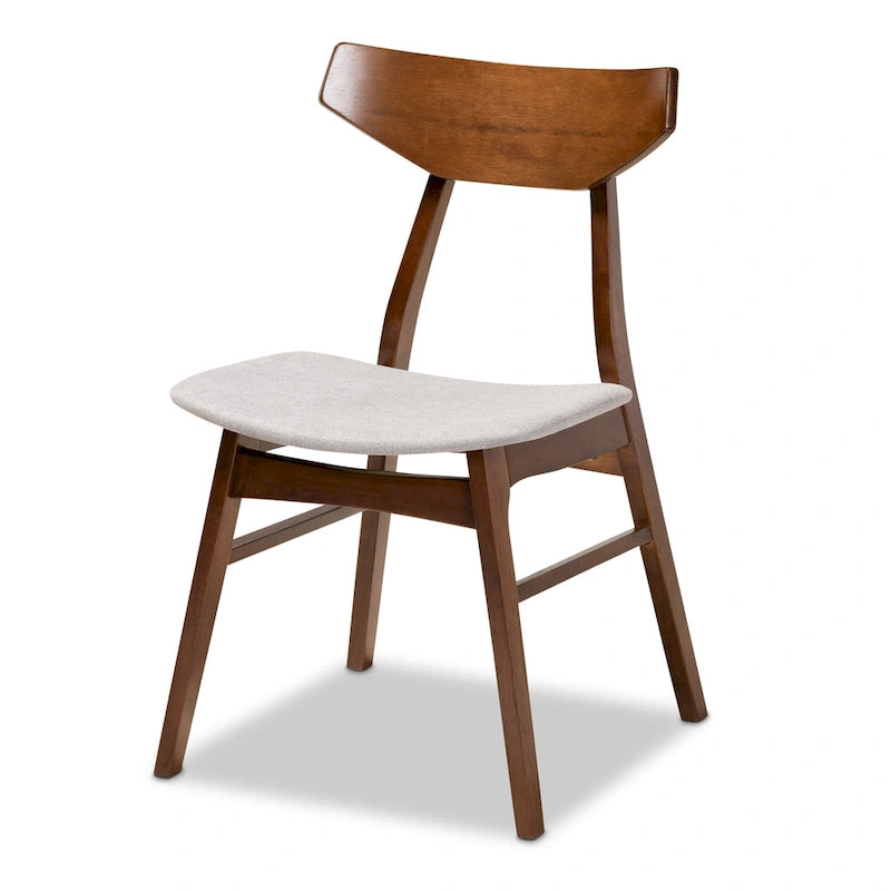 Ensemble de 4 chaises de salle à manger transitionnelles modernes du milieu du siècle