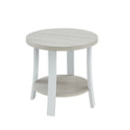 Table basse 3 pièces ovale en bois contemporain