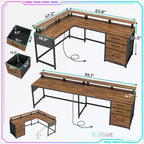 Bureau d'angle de 162 cm, bureau d'ordinateur réversible, bureau de jeu