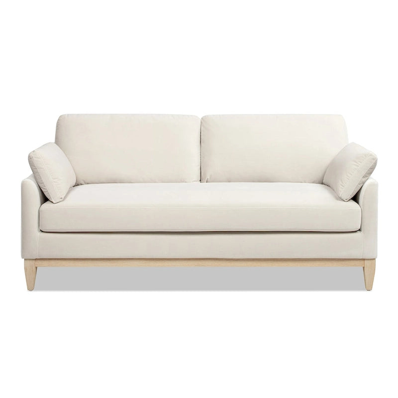 Canapé à dossier lâche Velvet Modern Farmhouse de 75,5 po