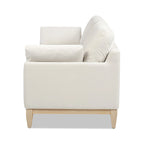 Canapé à dossier lâche Velvet Modern Farmhouse de 75,5 po
