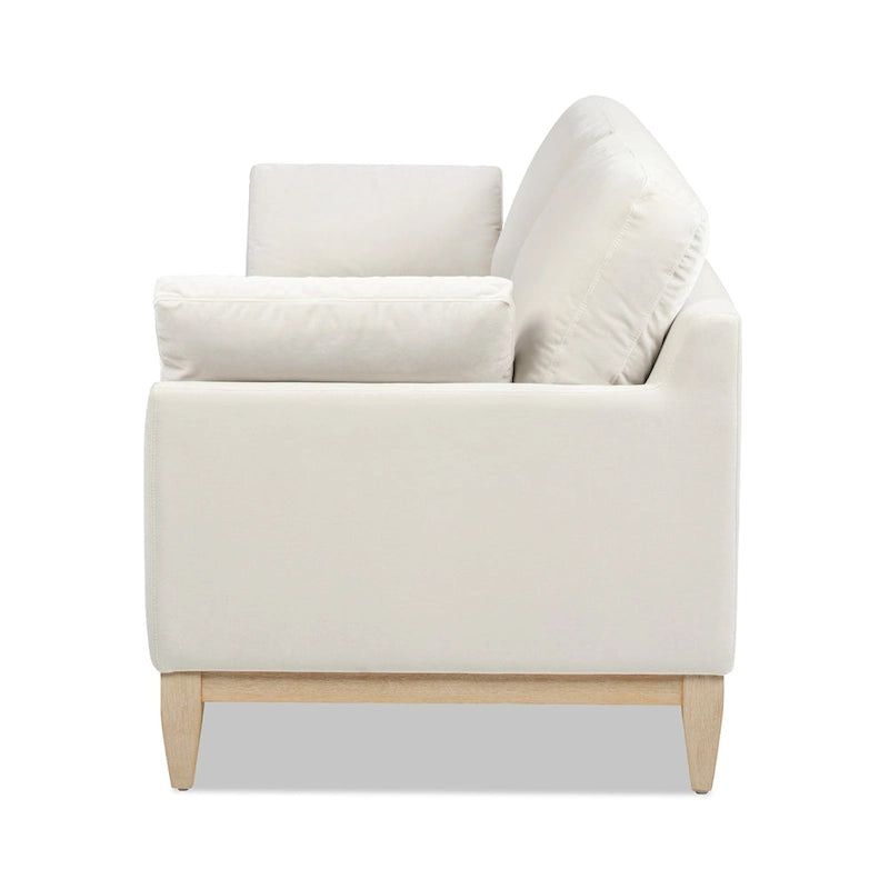 Canapé à dossier lâche Velvet Modern Farmhouse de 75,5 po