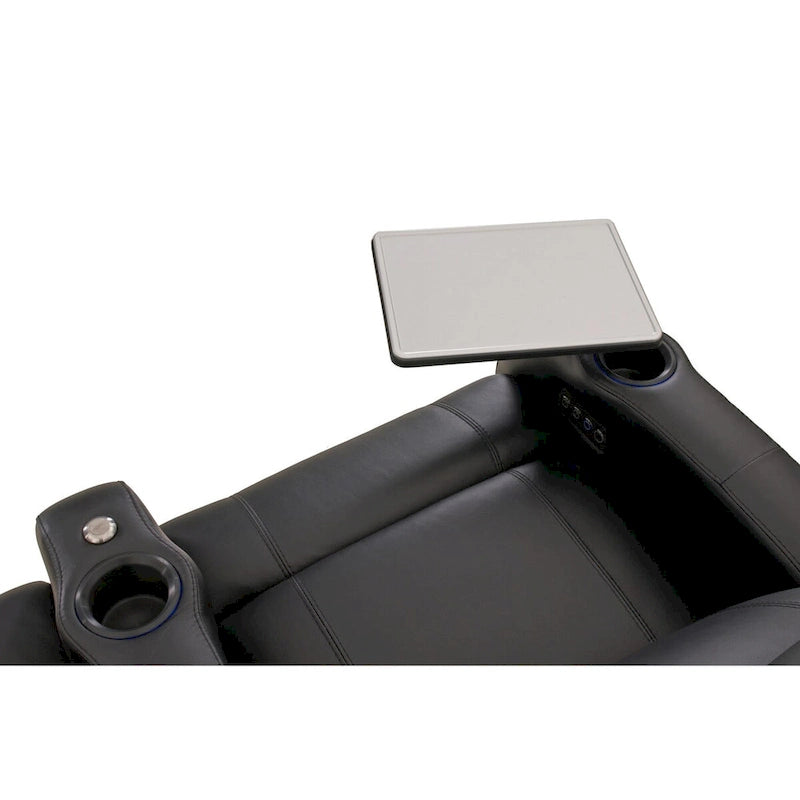 Table pivotante en aluminium