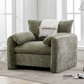Fauteuil surdimensionné en chenille Fauteuil d'appoint Canapé individuel