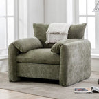 Fauteuil surdimensionné en chenille Fauteuil d'appoint Canapé individuel