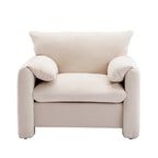 Fauteuil surdimensionné en chenille Fauteuil d'appoint Canapé individuel