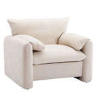 Fauteuil surdimensionné en chenille Fauteuil d'appoint Canapé individuel