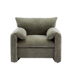 Fauteuil surdimensionné en chenille Fauteuil d'appoint Canapé individuel