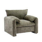 Fauteuil surdimensionné en chenille Fauteuil d'appoint Canapé individuel
