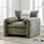 Fauteuil surdimensionné en chenille Fauteuil d'appoint Canapé individuel