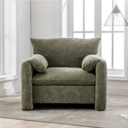 Fauteuil surdimensionné en chenille Fauteuil d'appoint Canapé individuel