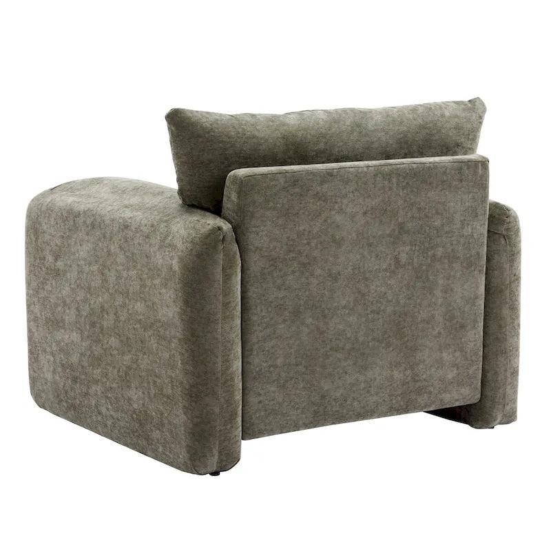 Fauteuil surdimensionné en chenille Fauteuil d'appoint Canapé individuel