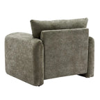 Fauteuil surdimensionné en chenille Fauteuil d'appoint Canapé individuel