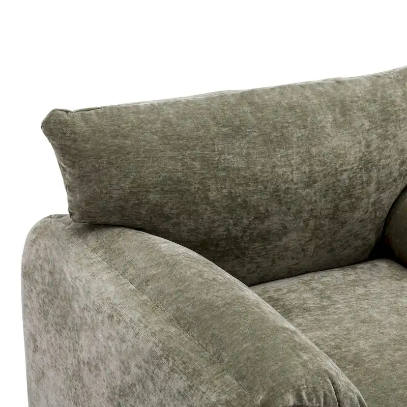 Fauteuil surdimensionné en chenille Fauteuil d'appoint Canapé individuel