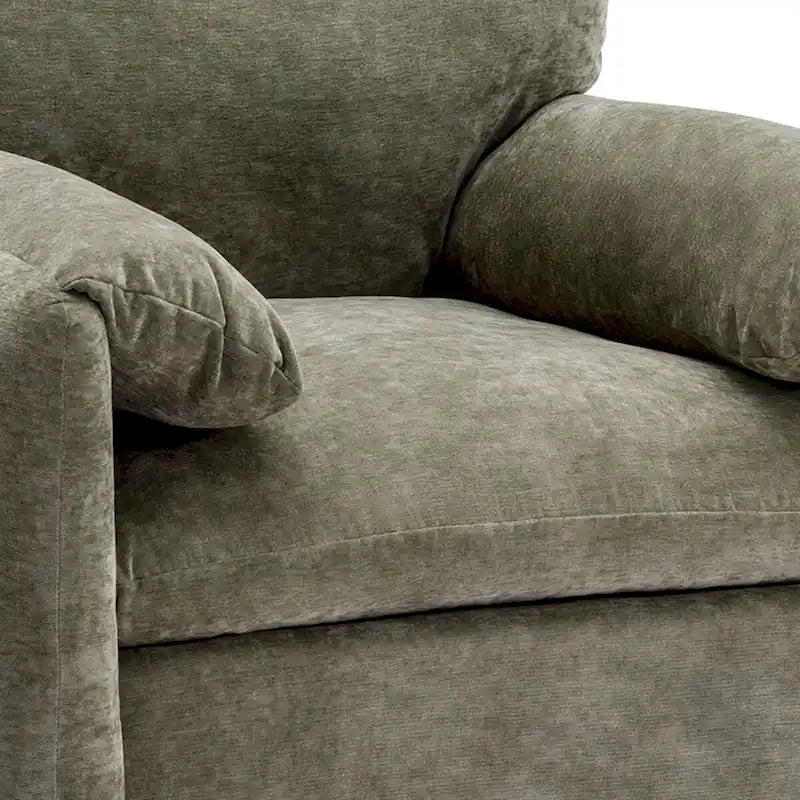 Fauteuil surdimensionné en chenille Fauteuil d'appoint Canapé individuel