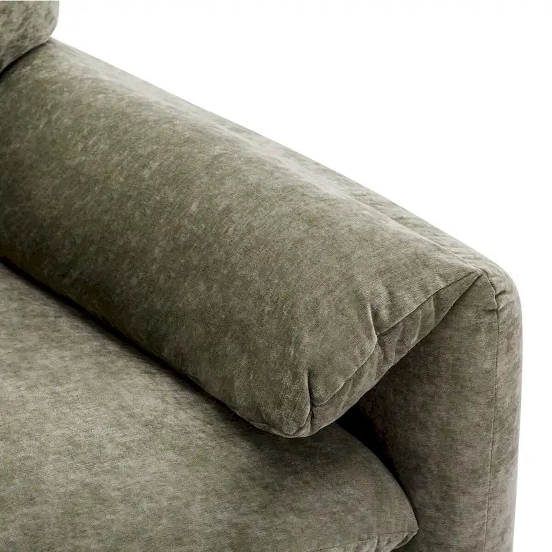 Fauteuil surdimensionné en chenille Fauteuil d'appoint Canapé individuel