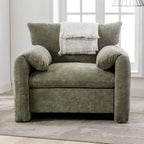 Fauteuil surdimensionné en chenille Fauteuil d'appoint Canapé individuel