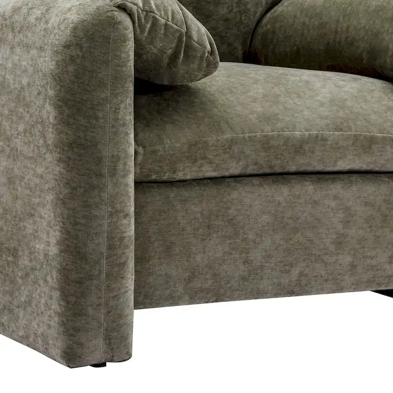 Fauteuil surdimensionné en chenille Fauteuil d'appoint Canapé individuel