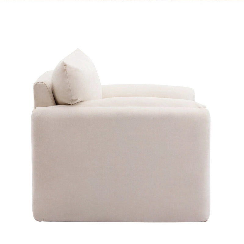 Fauteuil surdimensionné en chenille Fauteuil d'appoint Canapé individuel