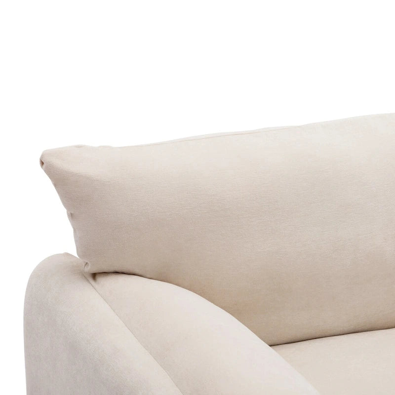 Fauteuil surdimensionné en chenille Fauteuil d'appoint Canapé individuel