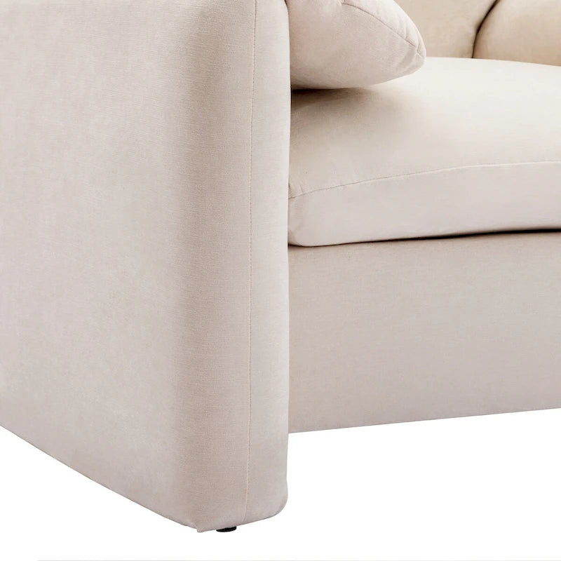 Fauteuil surdimensionné en chenille Fauteuil d'appoint Canapé individuel
