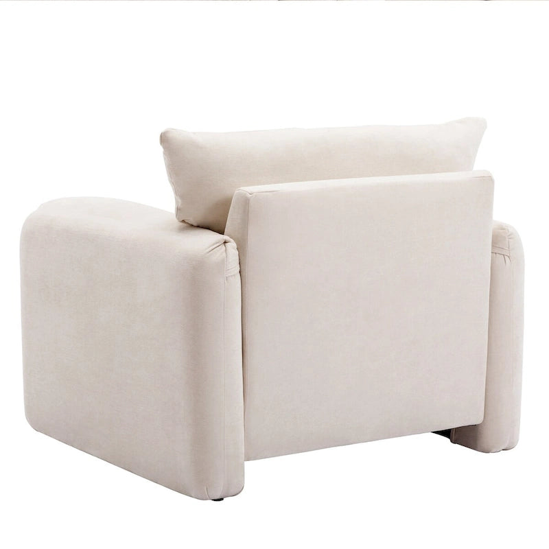 Fauteuil surdimensionné en chenille Fauteuil d'appoint Canapé individuel