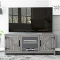 Meuble TV de rangement multifonction rustique de 68 pouces