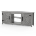 Meuble TV de rangement multifonction rustique de 68 pouces